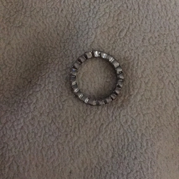 EXPRESS Ring. Silver with blush pink rhinestones - Picture 5 of 6